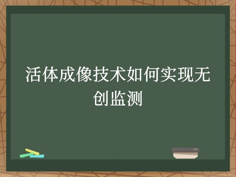 活体成像技术如何实现无创监测